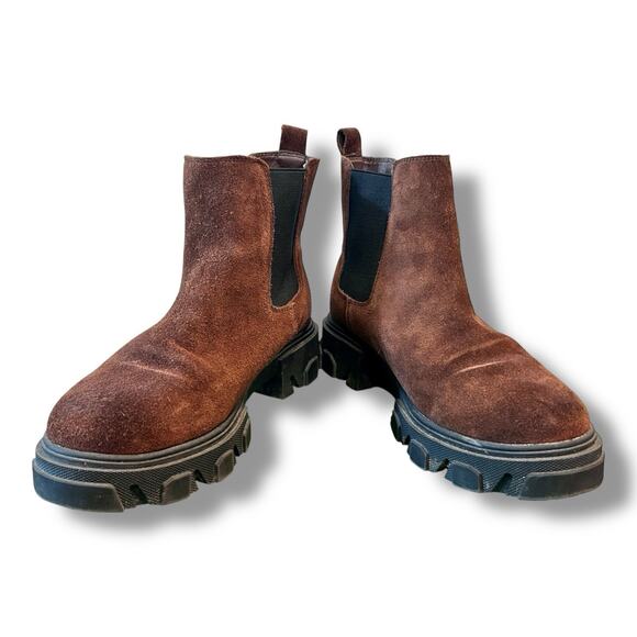 Urban‎ Outfitters Suede Brown Chelsea Boots Men’s Size 8 main image 4